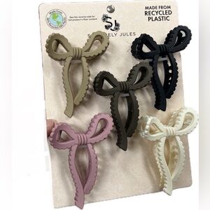 NWT ⚜️🎀⚜️ Sincerly Jules Bow Hair Clips Set of 5